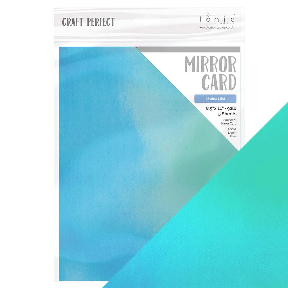 Mariana Mist Iridescent Mirror Cardstock, 5 sheets
